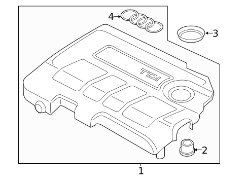 Engine Appearance Cover for 2015 Audi A3 #0
