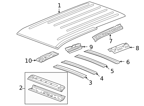 Roof & Components for 2008 Chevrolet Tahoe #0