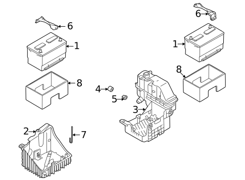 Battery & Related Components for 2020 Ford F-250 Super Duty #8