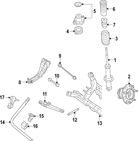 Rear Suspension for 2010 Dodge Caliber #1