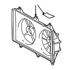 1671120120 - : Engine Cooling Fan Shroud for Toyota: Highlander Image