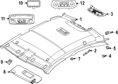 Interior Trim - Roof for 2025 BMW 228 xDrive Gran Coupe #0