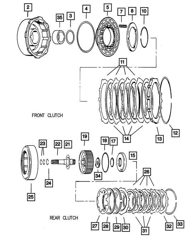 52852922AA - Automatic Transmission 4 Speed: Front Clutch Piston Seal for Mopar Image