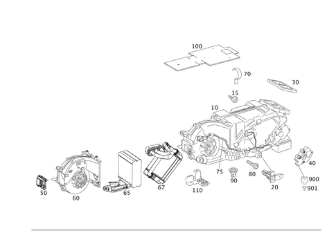 Air Conditioner in the Rear for 2011 Mercedes-Benz S550 #0