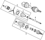 24404107 - Front Drive Axle: Axle Assembly for Saturn: L100, L200, L300, LS, LS1, LS2, LW1, LW2, LW200, LW300 Image