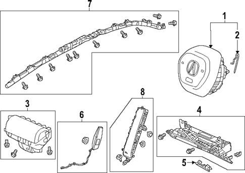 Air Bag Components for 2024 Acura Integra #0
