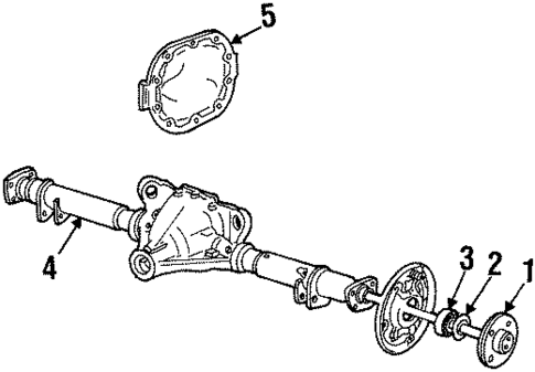 Axle Housing for 1993 Mercury Grand Marquis #0
