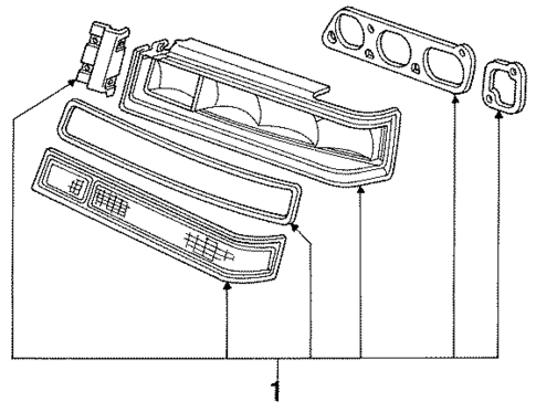 Combination Tail Lamps for 1985 Chrysler Fifth Avenue #0