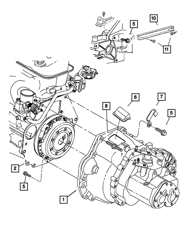 6501742 - NVG Manual Transaxle 5 Speed: Hex Head Screw for Mopar Image image