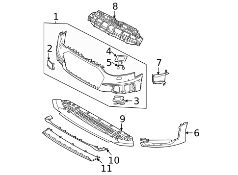 Bumper & Components - Front for 2025 Audi A4 allroad #0