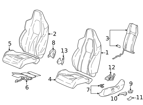 Front Seat Components for 2017 Honda Civic #0