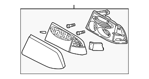 16525633 - : Part# 16525633 Lens &amp; Housing for GMC: Jimmy Image