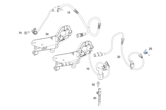 2475460300 - Electrical Equipment and Instruments: Line Bracket for Mercedes-Benz Image image