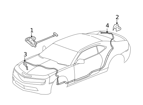 Antenna & Radio for 2010 Chevrolet Camaro #1
