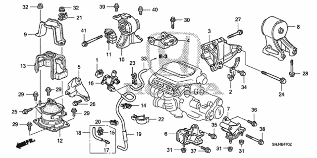 Engine Mounts ('07-) (1) for 2007 Honda Odyssey #0