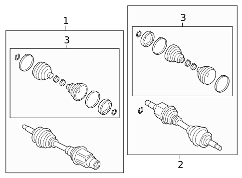 Drive Axles for 2022 Ford Bronco #0