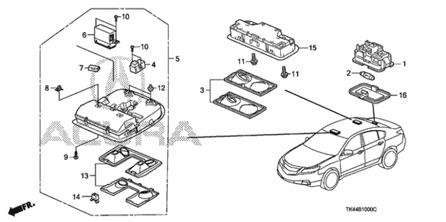 Interior Light for 2011 Acura TL #0