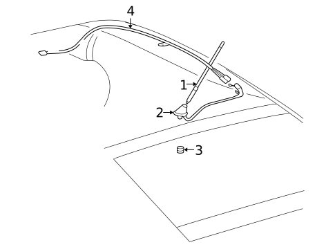 Antenna & Radio for 2005 Toyota Prius #0