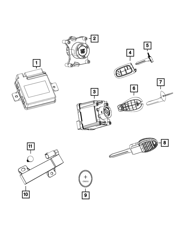 68363203AC - Electrical: Hub Receiver for Mopar Image image