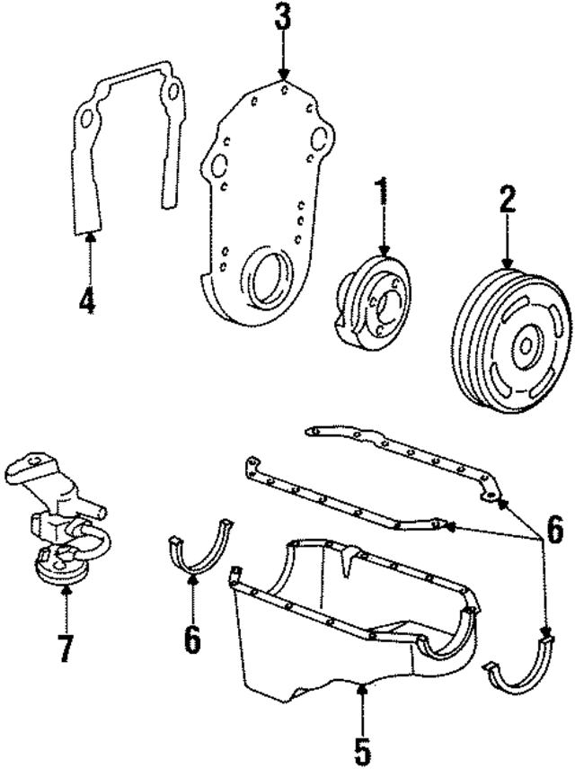 22547856 - Engine: Engine Timing Cover Gasket for GM Image
