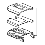 84646205 - Body: Armrest for Chevrolet: Silverado 1500, Silverado 1500 LTD, Silverado 2500 HD, Silverado 3500 HD | GMC: Sierra 3500 HD Image
