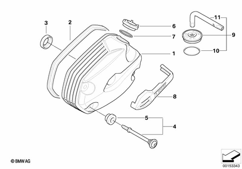 Cylinder Head with Cover for 2006 BMW-Motorrad R 1200 GS #1
