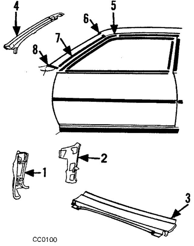 20306704 - Body: Hinge Pillar for GM Image