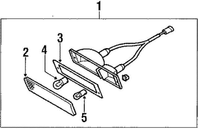 2612301W00 - : Lens Gasket for Nissan Image