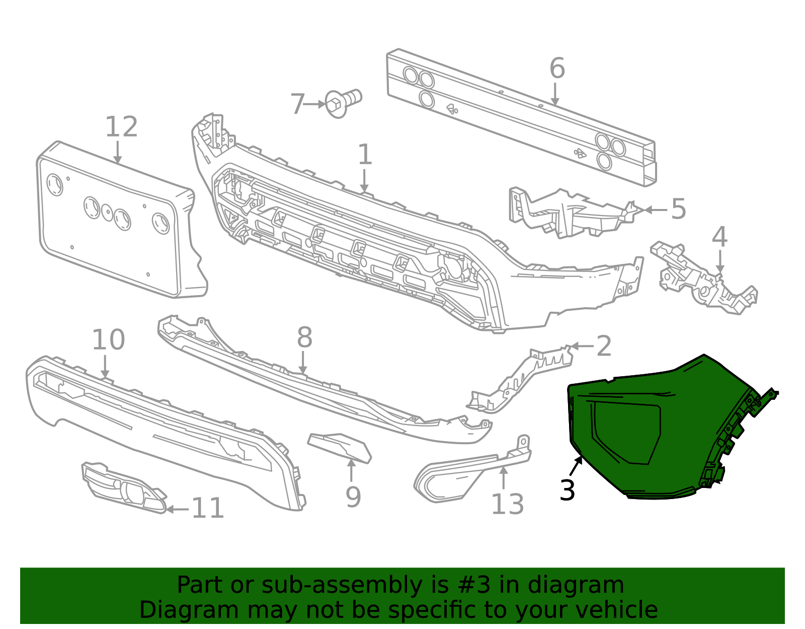 2023-2026 GMC Canyon Side Cover 85617692 | OEM Parts Online