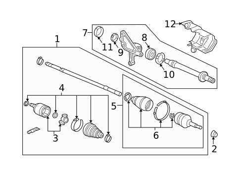 Drive Axles for 2012 Acura TL #0