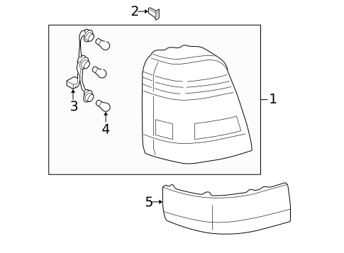 Tail Lamps for 1998 Subaru Forester #0