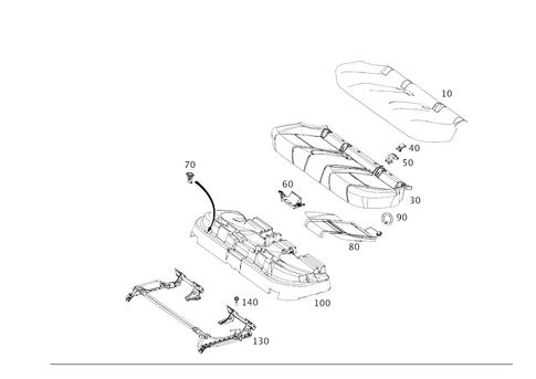Rear Seat Cushion for 2024 Mercedes-Benz GLE450e #0