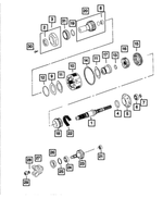5017631AA - Transfer Case Model 231 [DHN]: Transfer Case Mainshaft for Mopar Image