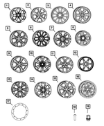 5YD44VXWAA - Wheels: Aluminum Wheel, Front Or Rear for Ram: 1500 Image