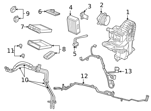 Auxiliary Heater & AC for 2013 Dodge Grand Caravan #0