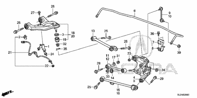 Rear Lower Arm for 2014 Acura TSX #0
