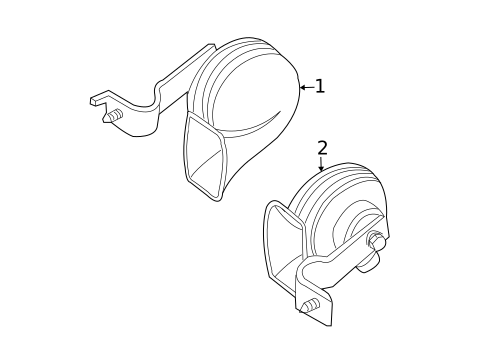 Horn for 2004 Chrysler Pacifica #0