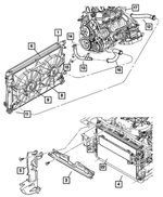 5159082AB - : Radiator Fan Motor, Left for Mopar Image