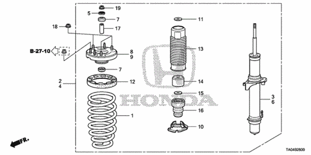 Front Shock Absorber for 2010 Honda Accord #0