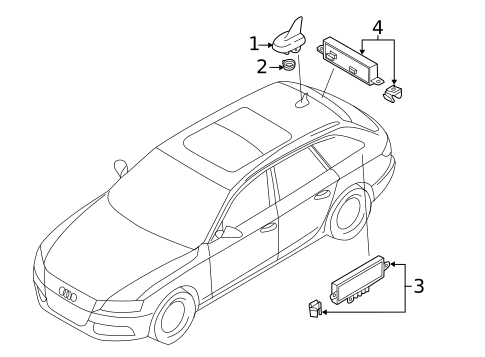 Antenna & Radio for 2014 Audi allroad #0