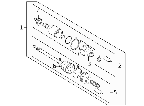 Drive Axles for 1996 Subaru Impreza #0
