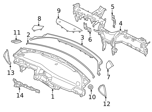Instrument Panel for 2018 Kia Optima #0