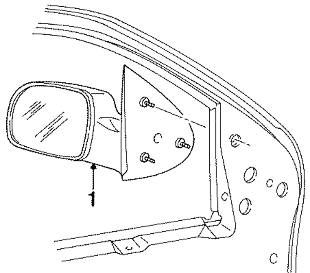 F88Z17683AAB - : Mirror Assembly for Ford Image