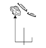 535100C040 - Body: Lock for Lexus: RX330, RX350, RX400h Image