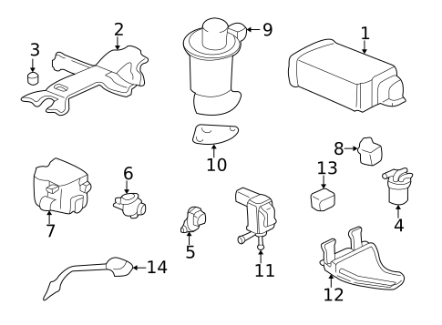 Emission Components for 2000 Acura TL #0