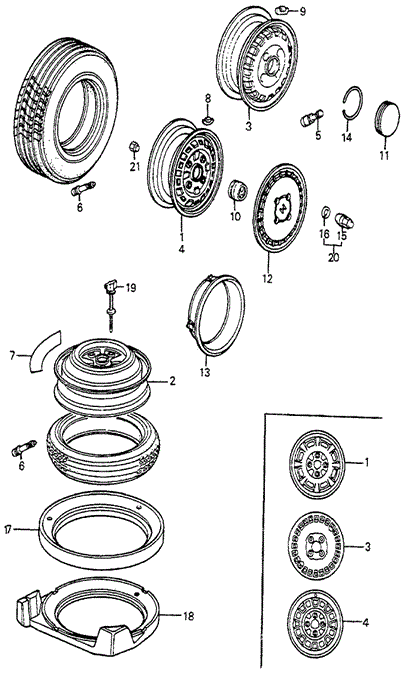 Wheel - Tire for 1984 Honda Accord #0