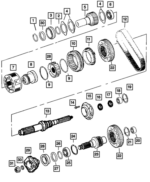 Gear Train for 2007 Jeep Liberty #0