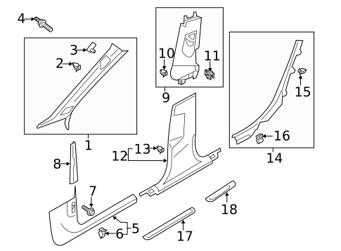 Interior Trim - Pillars for 2025 Audi S7 Sportback #0