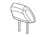1RM12BD3AA - Body: Headrest for Mopar Image