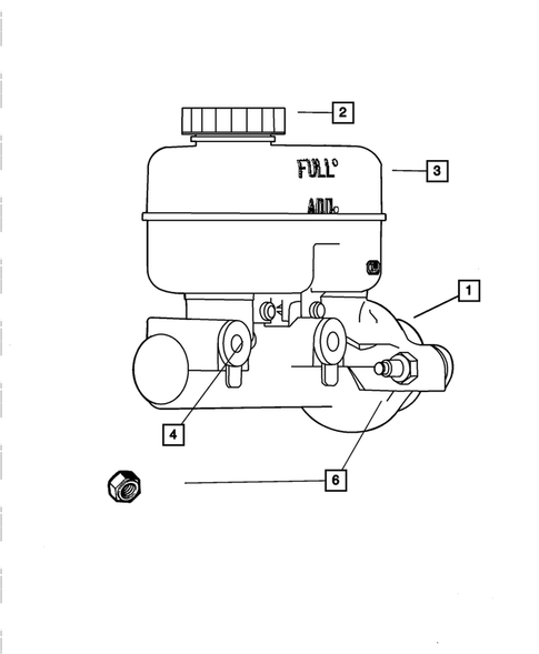 Brake Master Cylinder for 2002 Dodge Viper #0
